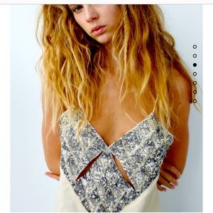 Zara Sequin Mini Dress M NWT